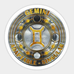Chrome Gemini Sticker